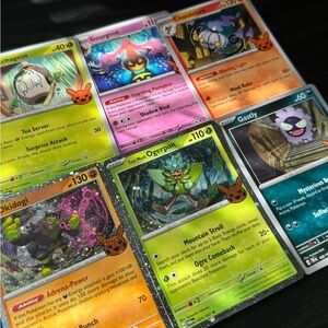 Pokémon trick or trade cards